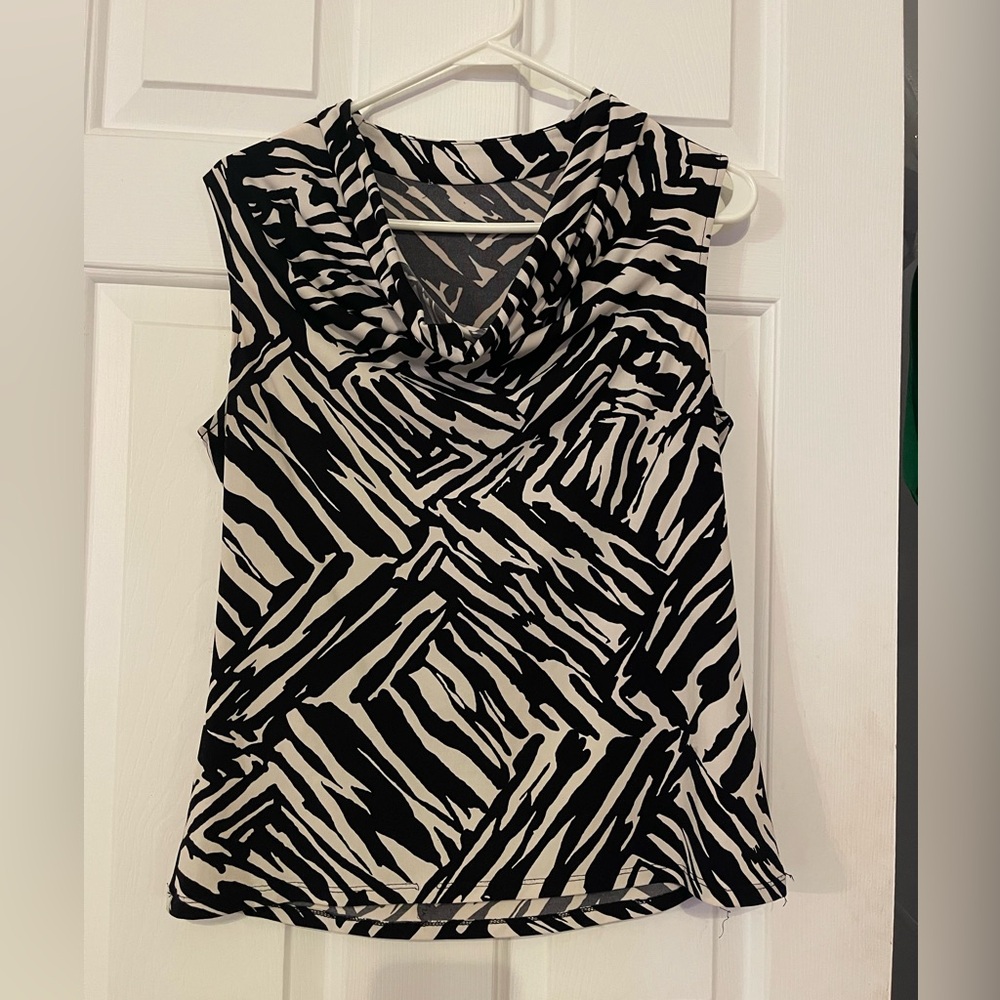 Zebra print women’s tank top